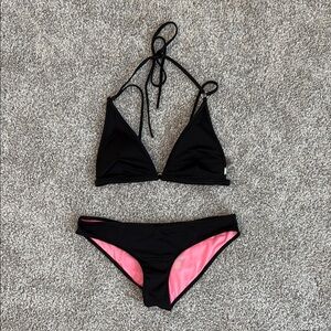 Victoria's Secret Black Bikini Set - Size S